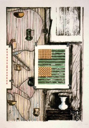 Jasper Johns - Ventriloquist, 1986