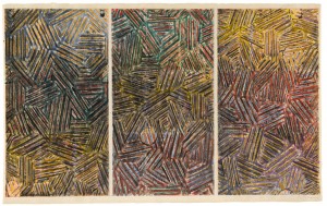 Jasper Johns - Usuyuki, 1995, watercolor and pencil on paper