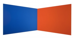 Ellsworth Kelly - Blue Red, 1968, oil on canvas, two joined panels