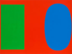 Ellsworth Kelly - Green Blue Red, 1963, oil on canvas