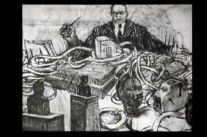 William Kentridge - Mine, 1991, 16mm animated film