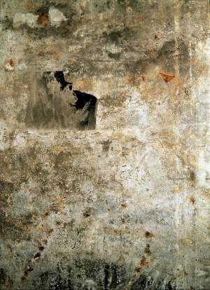 Anselm Kiefer - Für René Char, 1988, original photograph on treated lead in a glazed steel frame