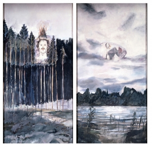 Anselm Kiefer - Kopf im Wald, Kopf in den Wolken, 1971