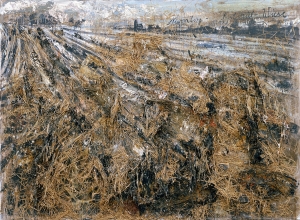 Anselm Kiefer - Nürnberg, 1982, oil, straw, and mixed media on canvas