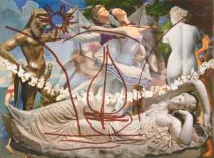 Jeff Koons - Antiquity (Ariadne Titian Bacchus Popcorn), 2012-2014, oil on canvas