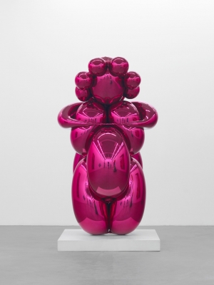 Jeff Koons - Balloon Venus (Magenta), 2008-2012, mirror-polished stainless steel with transparent color coating