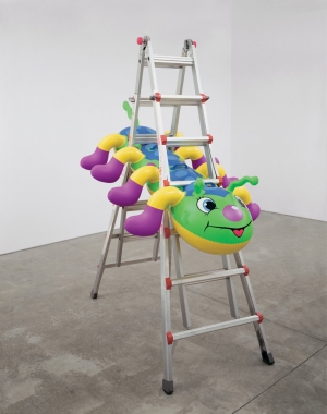 Jeff Koons - Caterpillar Ladder, 2003, polychromed aluminum, aluminum and plastic