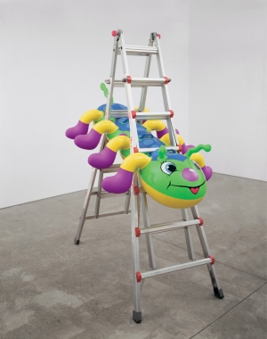 Jeff Koons - Caterpillar Ladder, 2003, polychromed aluminum, aluminum and plastic