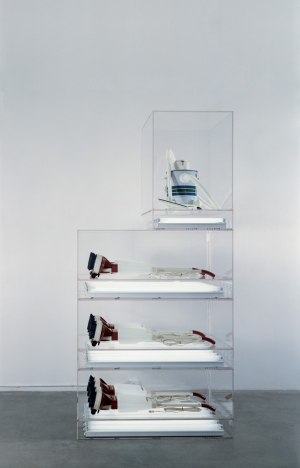 Jeff Koons - New Hoover Deluxe Shampoo Polishers, New Shelton Wet/Dry 5-Gallon Displaced Quadradecker, 1981-1987