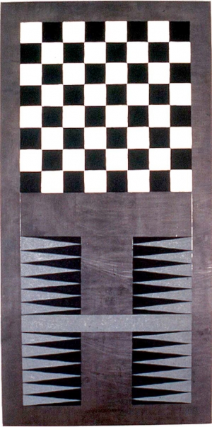 Sherrie Levine - Lead Checks and Chevron: 9, 1988