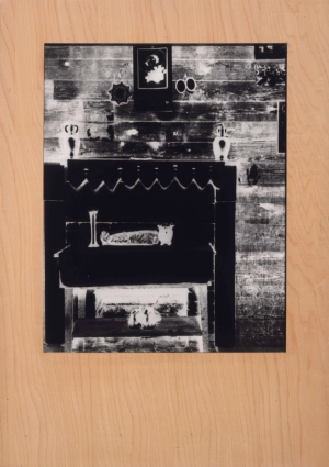 Sherrie Levine - Untitled (after Walker Evans: negative) #8, 1989, photograph and wood frame