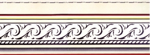 Roy Lichtenstein - Entablature, 1976, oil and Magna on canvas