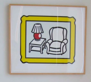 Roy Lichtenstein - Red Lamp, 1992, lithograph on Rives BFK paper
