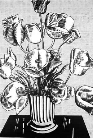 Roy Lichtenstein - Black Flowers, 1961