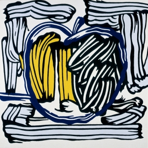 Roy Lichtenstein - Green and Yellow Apple, 1981