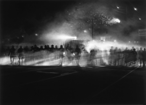 Robert Longo - Untitled (Ferguson Police, August 13, 2014), 2014, Charcoal on mounted paper