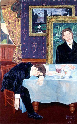 David McDermott and Peter McGough - The Ghost, 1985, oil on linen