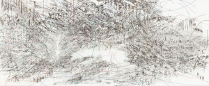 Julie Mehretu - Cairo, 2013, ink and acrylic on canvas