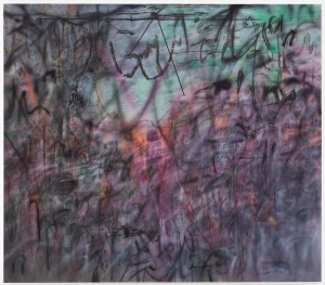 Julie Mehretu - Conjured Parts (eye), Ferguson, 2016, ink and acrylic on canvas