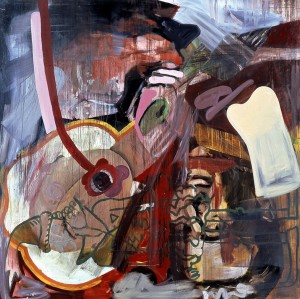 Albert Oehlen - Fn 23, 1990, oil on canvas