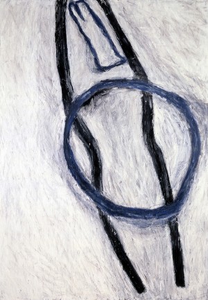 Susan Rothenberg - Blue Body, 1980-81, acrylic and flashe on canvas