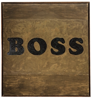 Ed Ruscha - Boss, 1961, oil on canvas