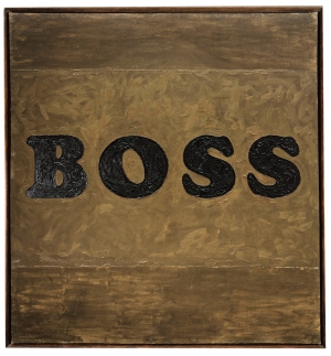 Ed Ruscha - Boss, 1961, oil on canvas
