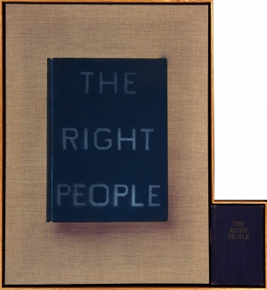 Ed Ruscha - The Right People, 2011, acrylic on linen