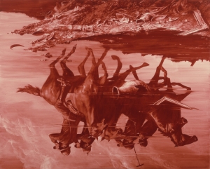 Mark Tansey - Forward Retreat, 1986, oil on canvas