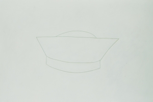Robert Therrien - No title, 1985, oil on canvas mounted on wood