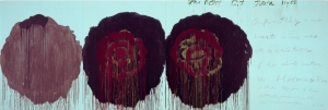 Cy Twombly - The Rose (V), 2008, acrylic on wood panel