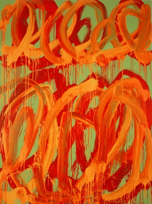 Cy Twombly - Camino Real (IV), 2010, acrylic on wood panel