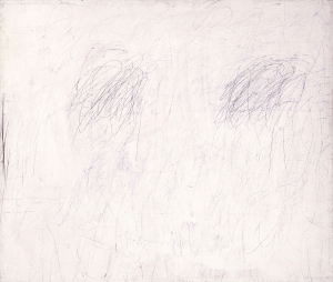 Cy Twombly - Untitled [New York City], 1955, oil based house paint and lead pencil on canvas
