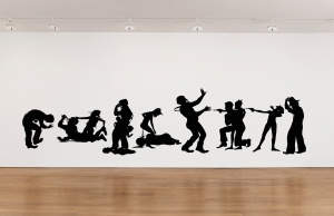 Kara Walker - Paternity Test, 2009, cut paper on wall