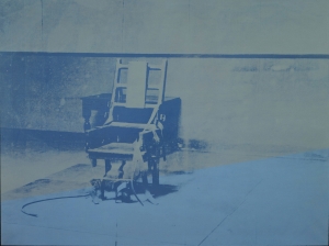 Andy Warhol - Big Electric Chair, 1967-68, acrylic and silkscreen ink on linen
