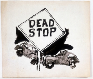 Andy Warhol - Dead Stop, 1958, ink on paper