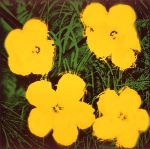 Andy Warhol - Flowers, 1964, acrylic and silkscreen ink on linen