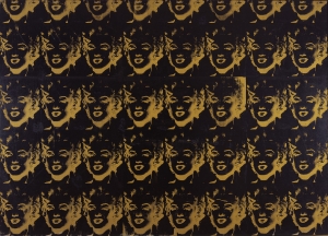 Andy Warhol - 40 Gold Marilyns, 1980, silkscreen ink and synthetic polymer paint on canvas