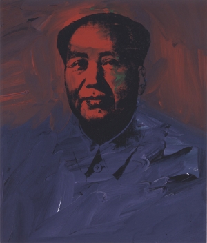 Andy Warhol - Mao, 1973, acrylic, clear acrylic medium, and silkscreen ink on linen