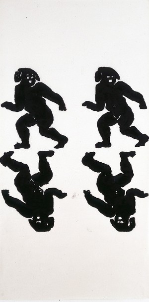 Christopher Wool - Untitled, 1990, enamel on rice paper