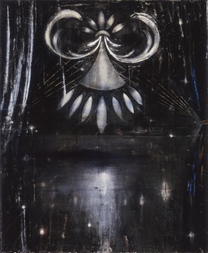 Ross Bleckner - Bed Flower, 1985, oil on linen