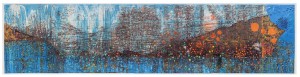 Mark Bradford - Deep Blue, 2018, mixed media on canvas