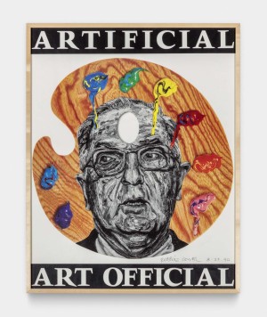 Robbie Conal - Artificial Art Official, 1990, offset lithographic poster