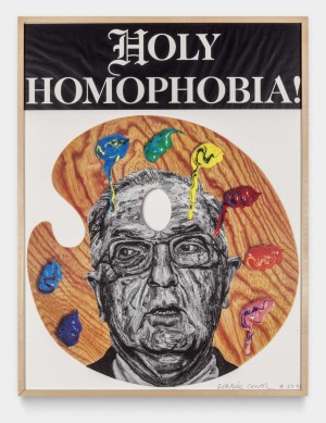 Robbie Conal - Holy Homophobia, 1990, offset lithographic poster