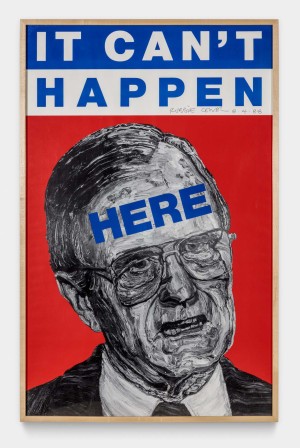Robbie Conal - It Can&#039;t Happen Here, 1988, offset lithographic poster