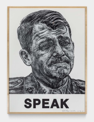 Robbie Conal - Speak, 1987, offset lithographic poster