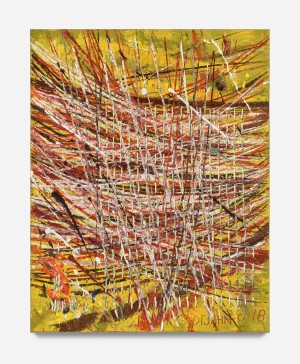 Mark Grotjahn - Untitled (Free Capri 50.29), 2018, oil on cardboard mounted on linen