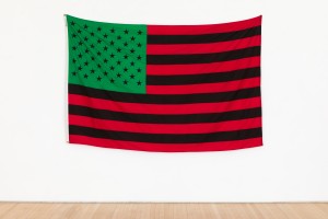 David Hammons - African-American Flag, 1990, dyed cotton