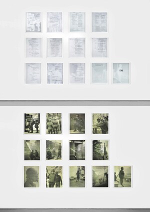 Hank Willis Thomas - Black Survival Guide, or How to Live Through a Police Riot, 2018, UV print on retroreflective vinyl, mounted on Dibond