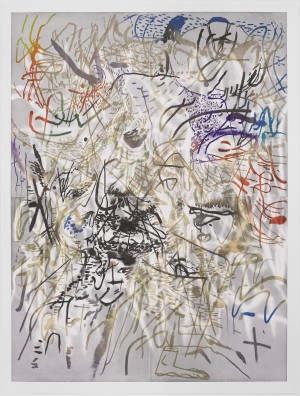 Julie Mehretu - Six Bardos: Luminous Appearance, 2018, 19 color, 2 panel aquatint